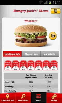 Hungry Jacks android App screenshot 1